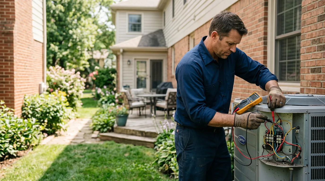 HVAC technician working near Midwest, WY